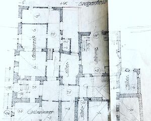 Bestandspläne Hotel Scaletta, S-chanf von 1914